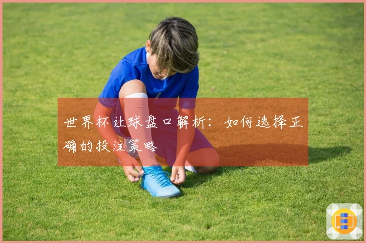 世界杯让球盘口解析：如何选择正确的投注策略