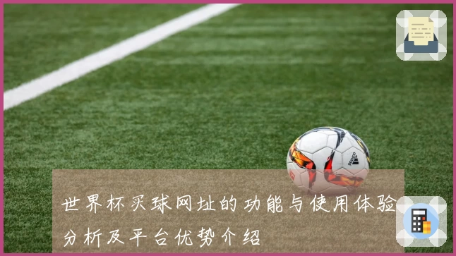 世界杯买球网址的功能与使用体验分析及平台优势介绍
